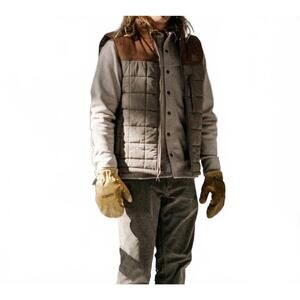 NEW JETTY men's terrace puffer vest in falcon